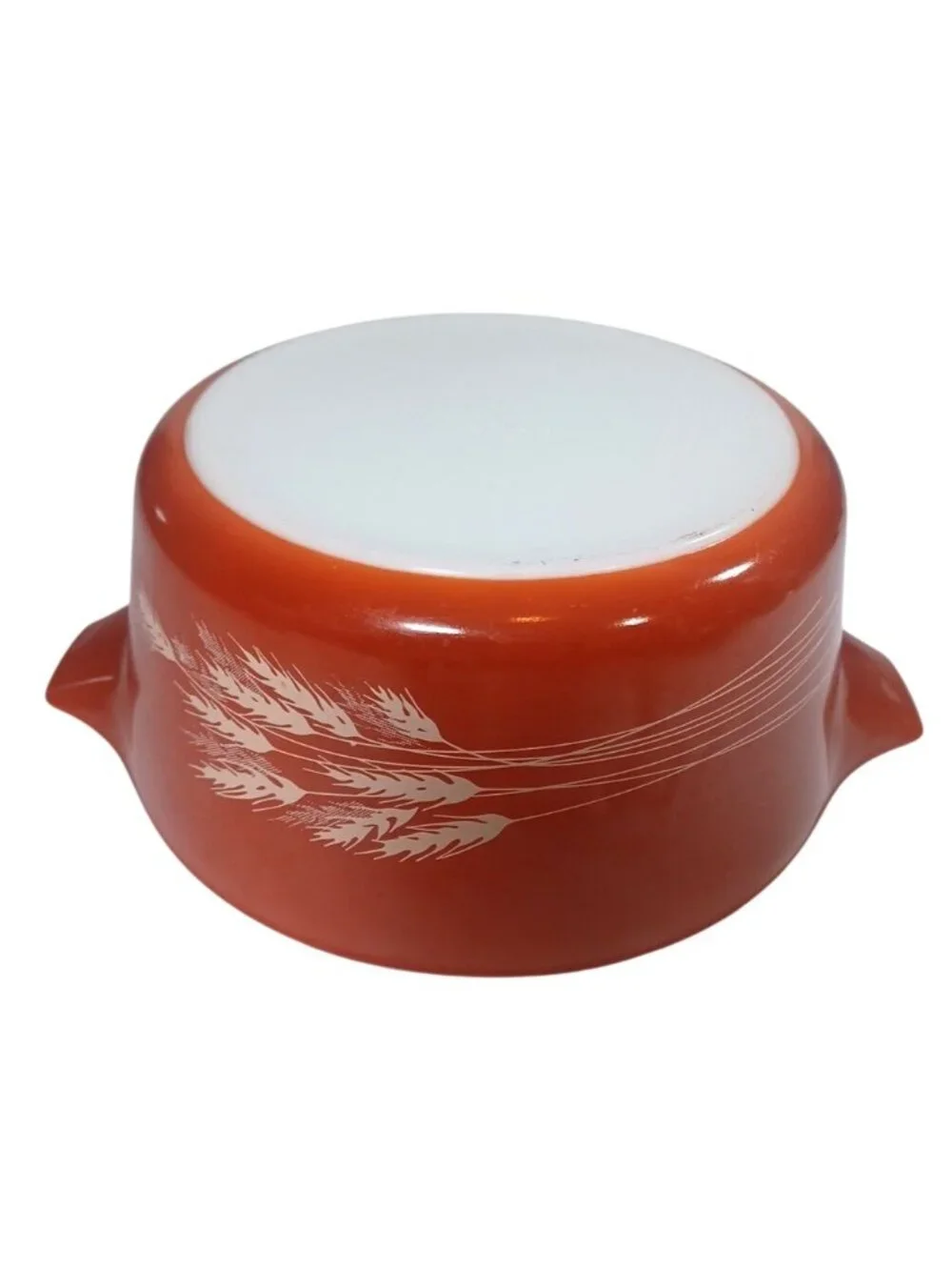 Vintage Pyrex Autumn Harvest Large Wheat Casserole Dish with Lid 475B 2.5L x